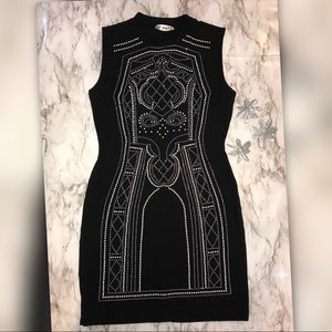 NEVER WORN DAZZLING BLACK PARTY DRESS